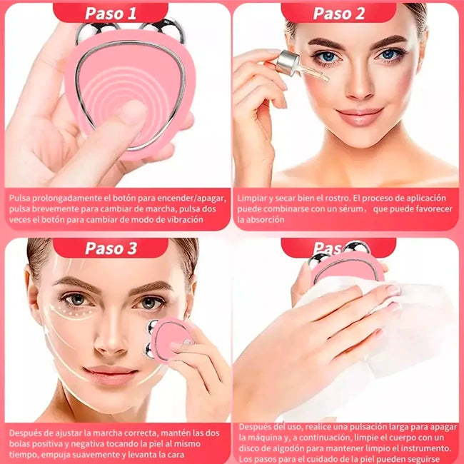 Masajeador Facial De Microcorriente FaceSkin Portable