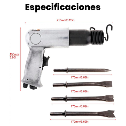 Set Martillo Neumático de Presión