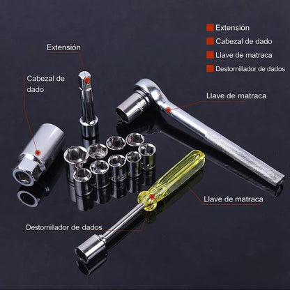 Kit Llave Ratchet 40 En 1 Multifuncional
