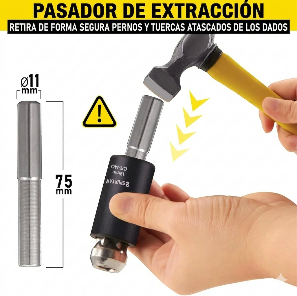Kit Profesional 5 Piezas Extractor De Pernos y Tuercas