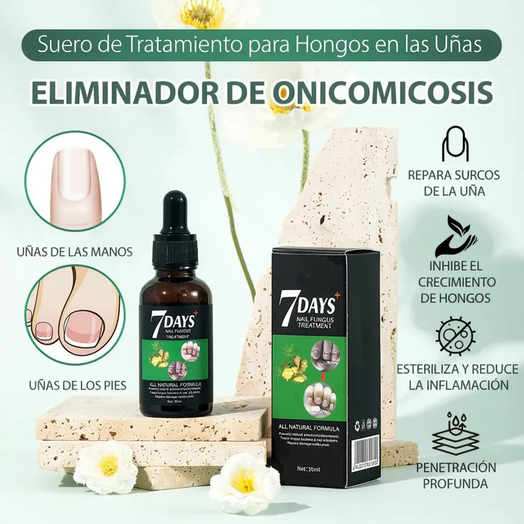 Tratamiento Aceite Jengibre 7 Days Fortalecedor De Uñas x4
