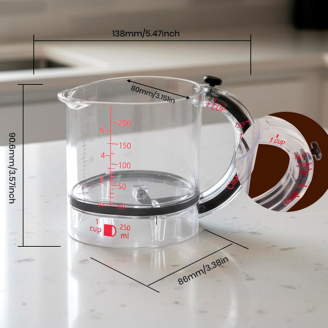 Taza Medidora Ajustable 4 en 1 x2