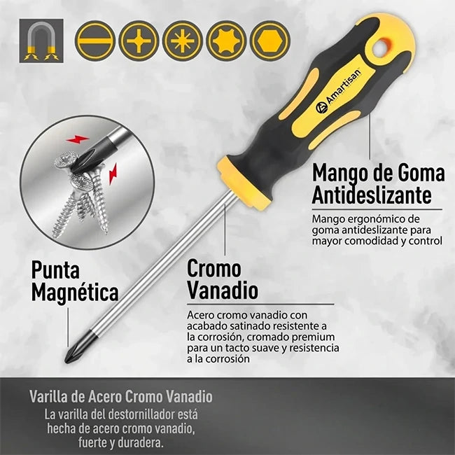 Set 43 Piezas Destornilladores Magnéticos Multi Propósito