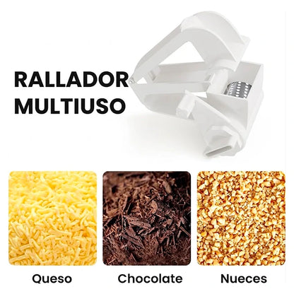 Rallador Giratorio A Manivela Tambor Acero Inoxidable