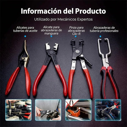 Set 4 Alicates Profesionales Desconexión Y Extracción