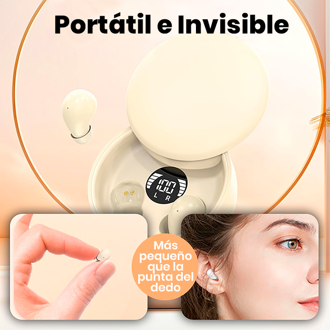 Mini Audífonos Inalámbricos Invisibles