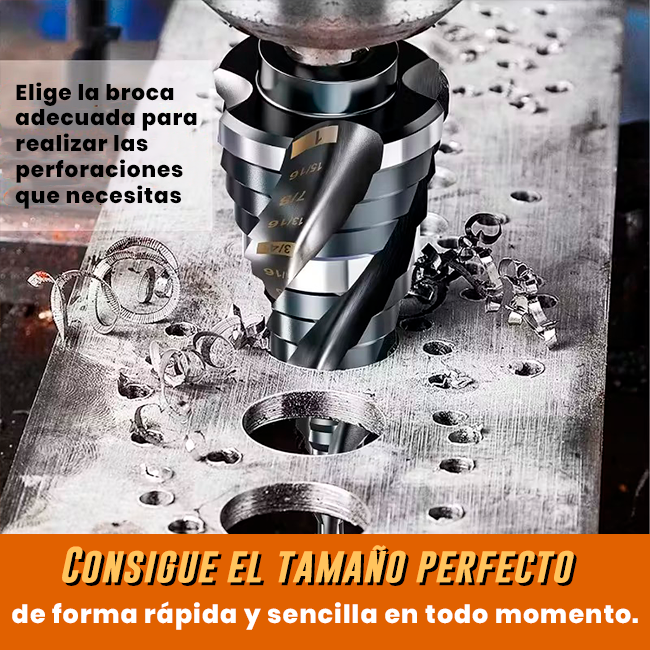 Broca escalonada Metal Fast x3