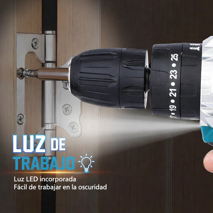 Kit Taladro Inalámbrico Makita Atornillador y Percutor