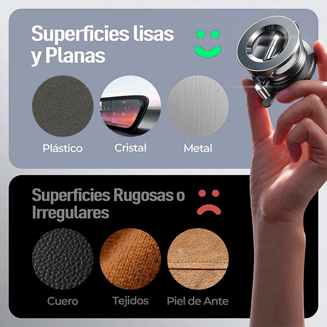Soporte Magnético Smartphone Para Carro De Fijación Al Vacío