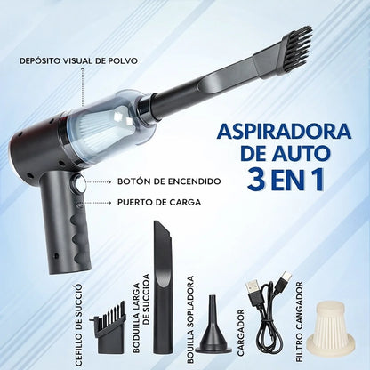 Aspiradora Portátil Recargable 3 En 1