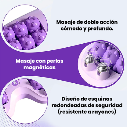 Rodillo Portátil Masajeador de Pies Doble