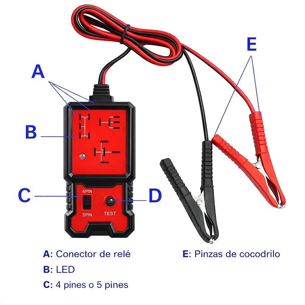 Probador Electrónico Automotriz De Relés  12V
