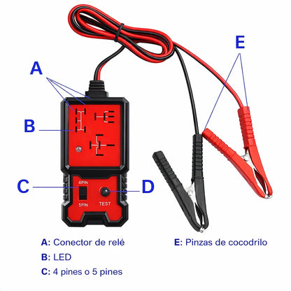 Probador Electrónico Automotriz De Relés  12V