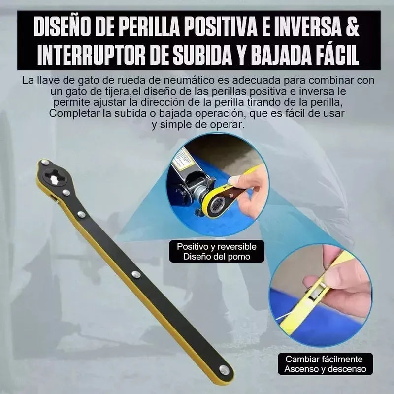 Llave Trinquete Ratchet Para Gato Hidráulico Carro