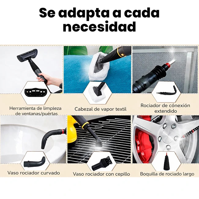 Limpiador Eléctrico Portátil a Vapor