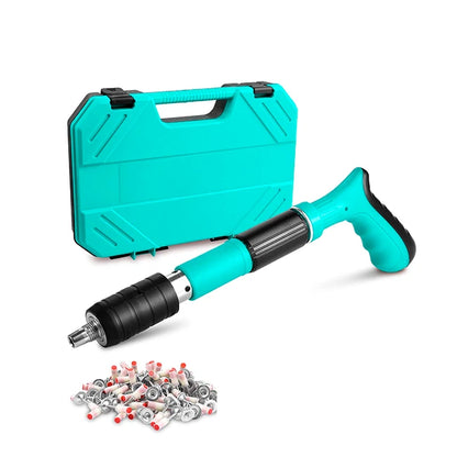 Kit Pistola Neumática Fijación De Clavos De Acero + 10 Clavos