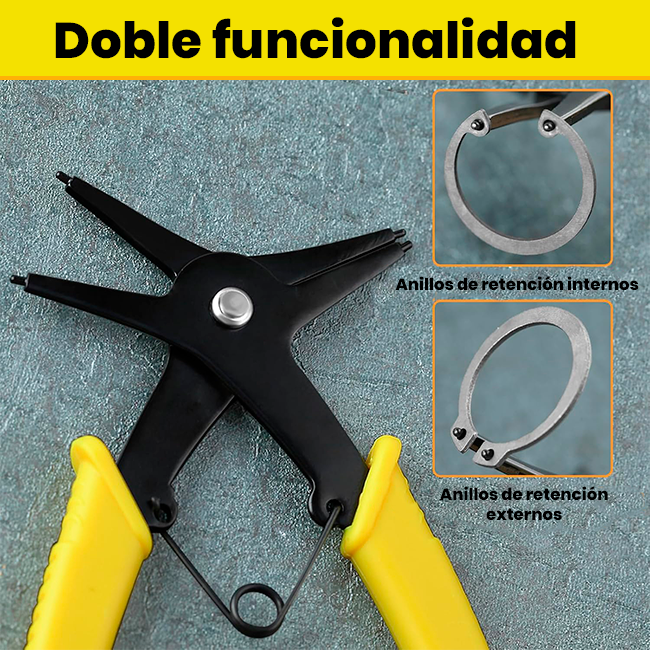 Alicates para Anillos de Presión 2 en 1 🎁Alicate + 225 Anillos GRATIS🎁