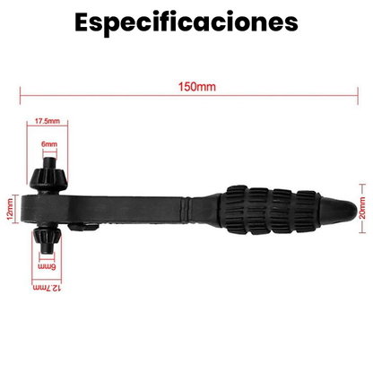 Llave Trinquete 2 En 1 Para Mandril De Taladro