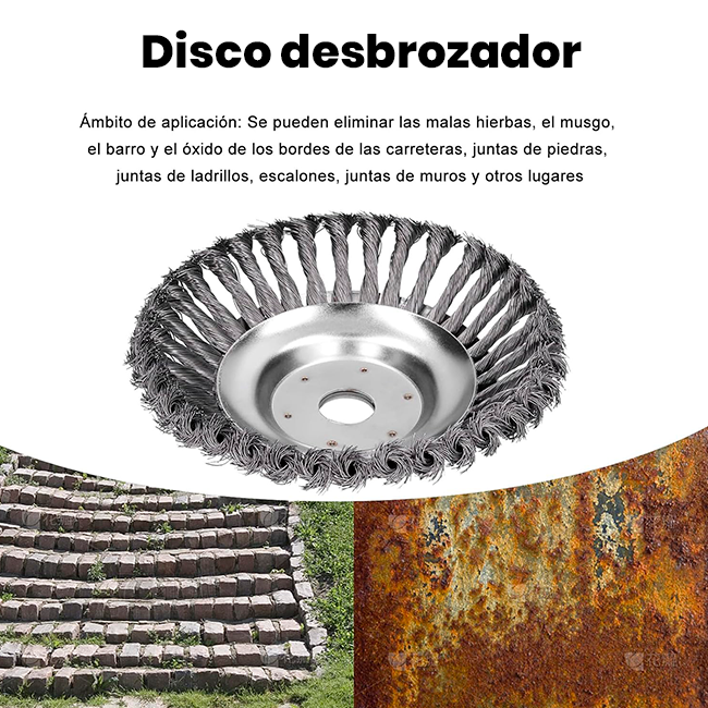 Disco Desbrozador y  Cortador de Césped
