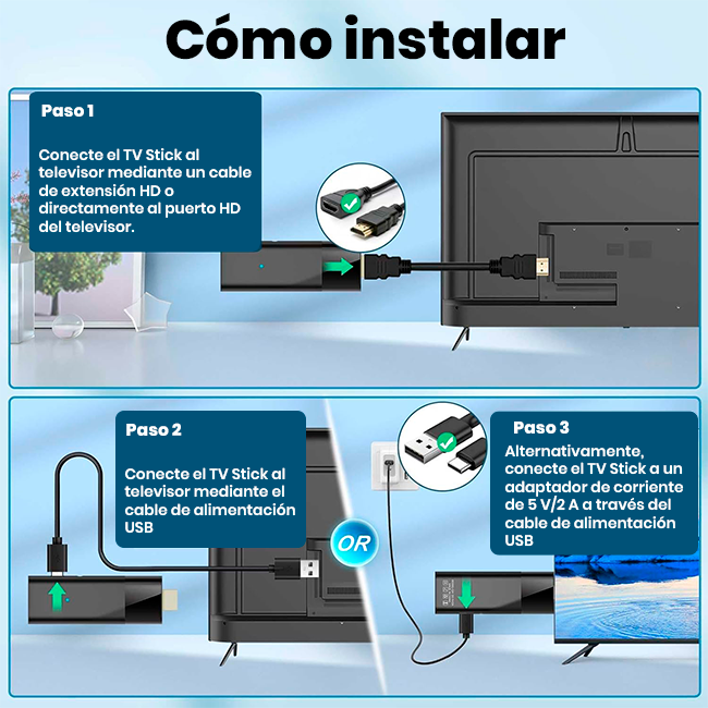 TV Stick Convertidor  a Smart TV Android