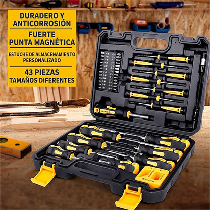 Set 43 Piezas Destornilladores Magnéticos Multi Propósito