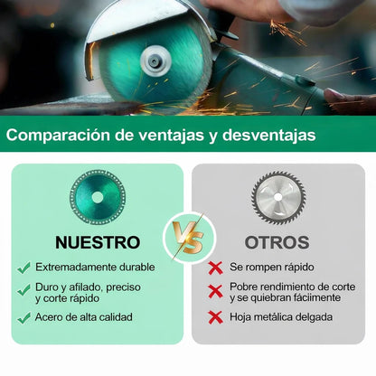 Disco Corte Diamante Indestructible  Multifuncional x3