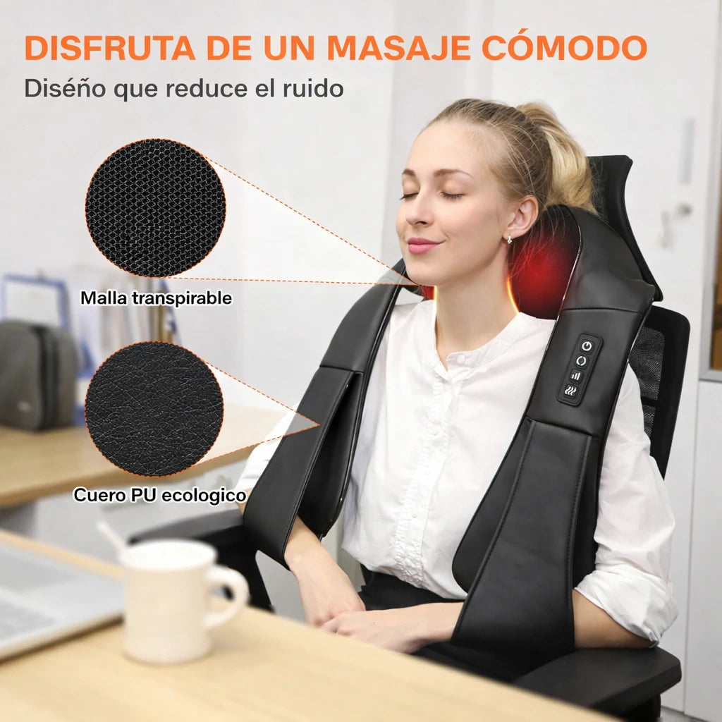 Masajeador Shiatsu Para Cuello Y Hombros Con Calor