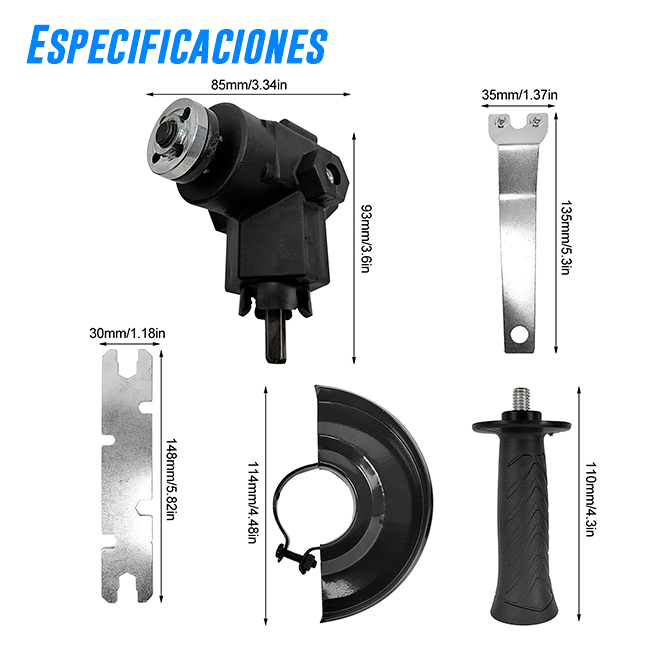 Convertidor a Amoladora para Taladro