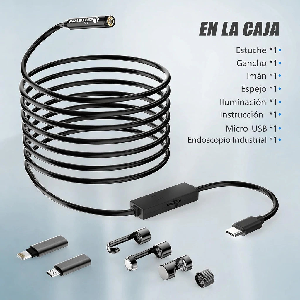 Cámara Endoscópica Impermeable Android/iOS 1920HD Ip67