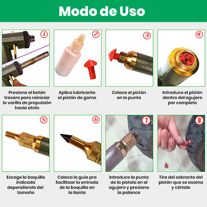 Kit de Reparación de Neumáticos Pinchados