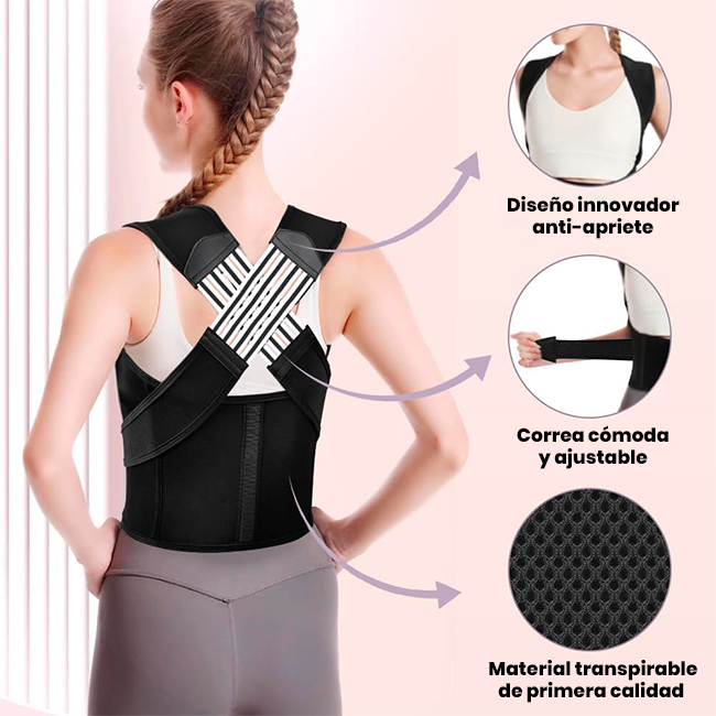 Corrector de Postura Faja Lumbar Ajustable