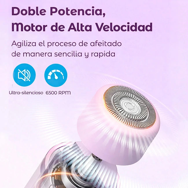 Kit Rasuradora Eléctrica Para Mujer 2 En 1 Recargable