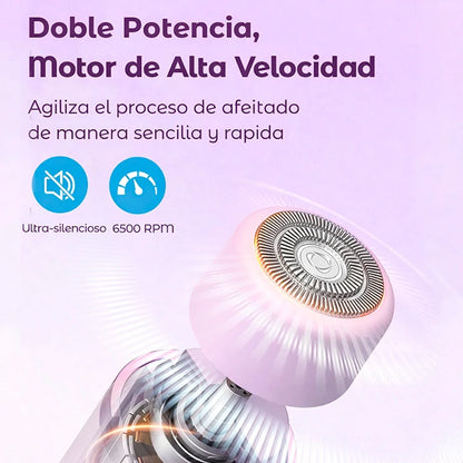 Kit Rasuradora Eléctrica Para Mujer 2 En 1 Recargable