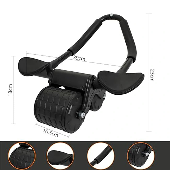 Rueda Abdominal Fit Rebote Automático + Tapete REGALO 🎁