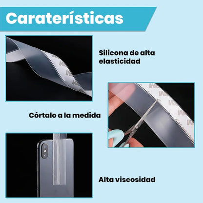 Cinta Burlete Adhesiva Sellado De Puertas y Ventanas 5 Mts