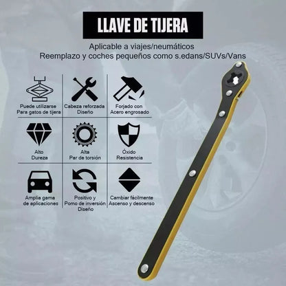Llave Trinquete Ratchet Para Gato Hidráulico Carro