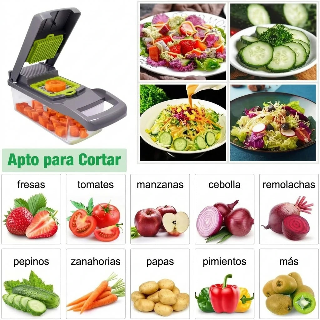 Cortador De Alimentos Multifuncional 14 En 1