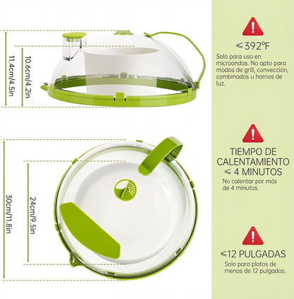 Tapa Vaporizadora para Microondas