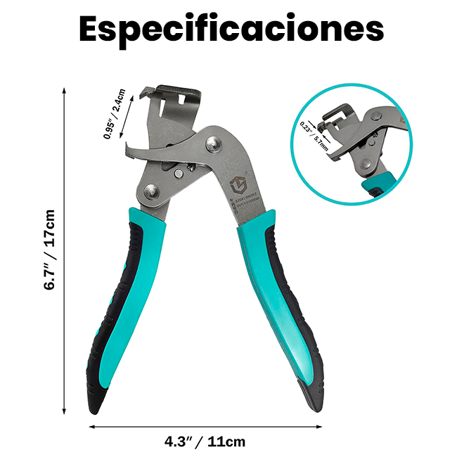 Alicate Removedor de Clips para Automóvil + 50 Tornillos