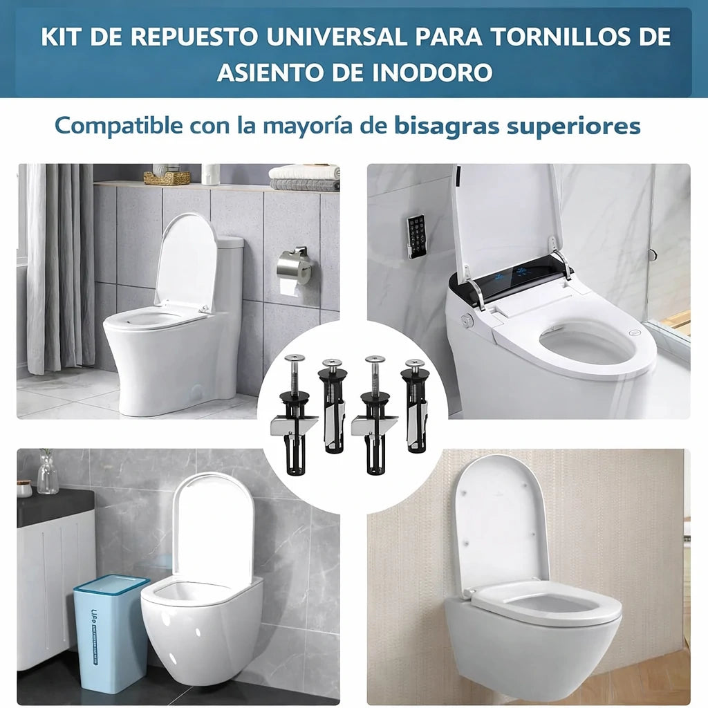 3 Kits de Tornillos De Expansión Para Inodoro