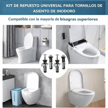3 Kits de Tornillos De Expansión Para Inodoro