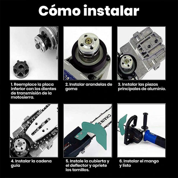 Kit Motosierra para Amoladora