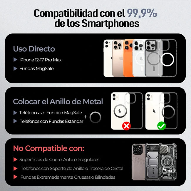 Soporte Magnético Smartphone Para Carro De Fijación Al Vacío