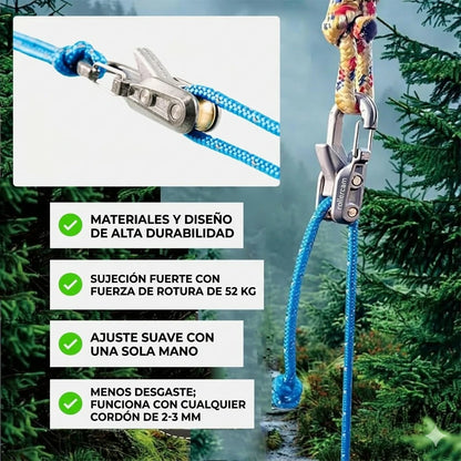 Kit De Rodillos RopeRoller x2 Para Tensión De Cuerdas
