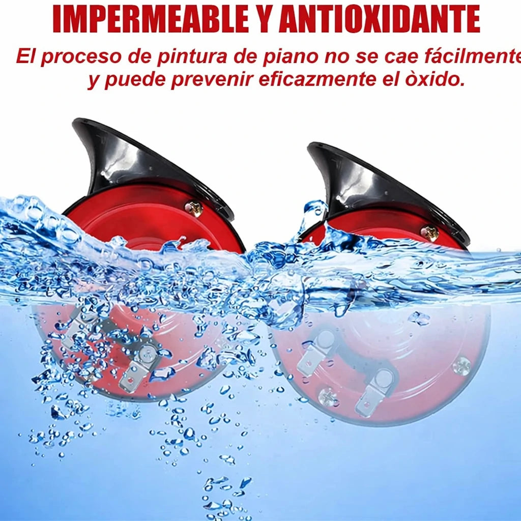 Pack x2 Bocina Extra Ruidoso Para Vehículos