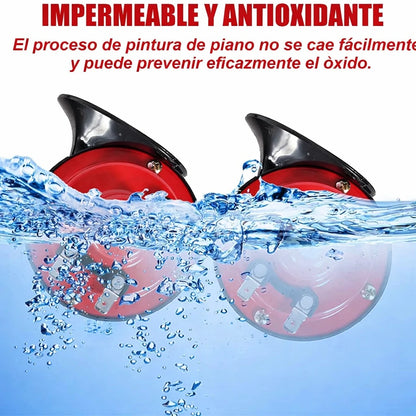 Pack x2 Bocina Extra Ruidoso Para Vehículos