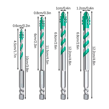 Set x4 Brocas Excéntricas Dentadas