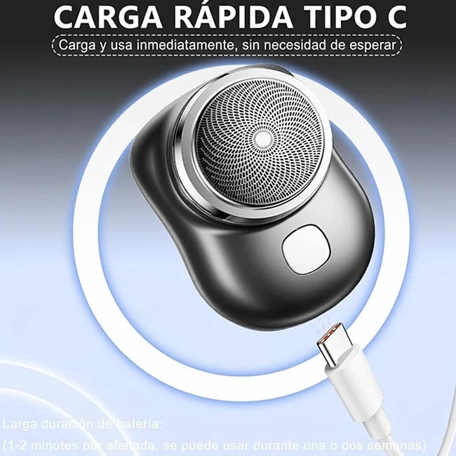 Mini Afeitadora Eléctrica Portátil USB x2