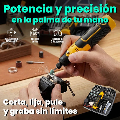 Kit 57 Piezas Herramienta Moto Tool 3.6v Inalámbrica