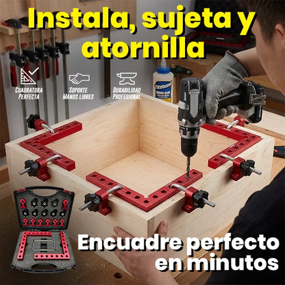 Kit Abrazadera De Sujeción A 90° Para Carpintería